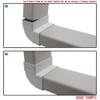 Kair 90 Degree Vertical Elbow Bend 110mm x 54mm -