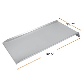 Stainless Steel Large Drip Tray Replacement for Traeger 34 Pro Series, Eastwood 34/Tex Elite Pellet Smoker Grills, Drip Pan for Traeger BCA006 KIT0786,32.5" x 15.75 "