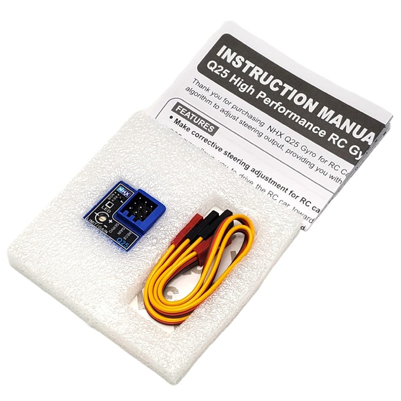 NHX Q25 High Performance RC Gyro Adjustable Stability Control System