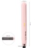 Terviiix Mini Flat Iron Hair Straightener, Adjustable Temperature, Travel-Size, 1/2"