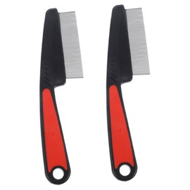 SAFIGLE 2pcs Stainless Steel Fine Scalp Combs Dandruff Hair Picks for Adults and Pets Durable Easy Hair Styling Tool