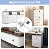 2Pcs Wardobe Locks with Key Zinc Alloy Material, Anticorrosion Antirust