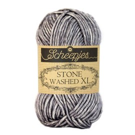 Scheepjes Stone Washed XL Colour 842 Smokey Quartz 50 g Soft Cotton Blend for Knitting and Crocheting