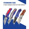 WORKPRO 50-Pack Utility Knife Blades with Dispenser, SK5 Steel Box