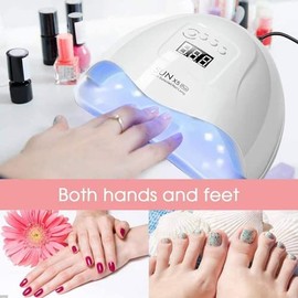 VOICEPTT - Lámpara UV para Uñas, 80W 36LED Secador de Uñas Profesional UV Lámpara de Uñas LED con 4 Ajustes de Temporizador, Pantalla LCD