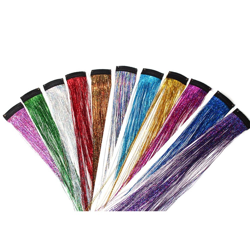 Justfox Clip Extensions Glitter Tinsel