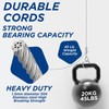 ZIUZI 6.6FT Adjustable Picture Hanging Wire, Heavy-Duty Stainless Steel Wire