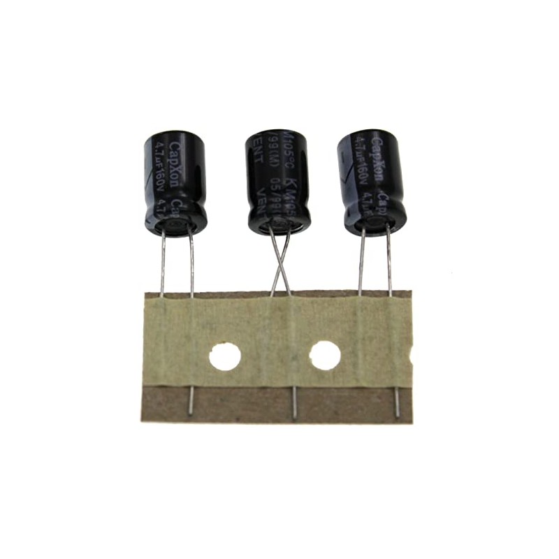 20x Electrolytic Capacitor rad. 4,7µF 160V 105°C ; KM4.7UF160V8X12 ;