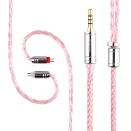 TRIPOWIN Zonie 16 Core Silver Plated Cable & SPCHIFI Earphone Upgrade Cable (2.5mm-0.78mm2pin, Pink)