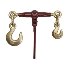 Mytee Products PRO Heavy Duty Chain Specialty Binder Ratchet Style 3/8"-1/2" Grab Hook & 5/8" Slip Hook, 12,000 lbs WLL