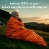 Zmoon Emergency Sleeping Bag Survival Bag, Portable Waterproof Thermal Bivy