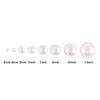 DECORA 500pcs White Flat Back Cabochons Pearls Half Round Faux