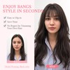 Hairro Wispy Bangs Clips in Real Human Hair, 3D 360°