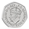 2023 King Charles Coronation UK 50p Brilliant Uncirculated Coin in
