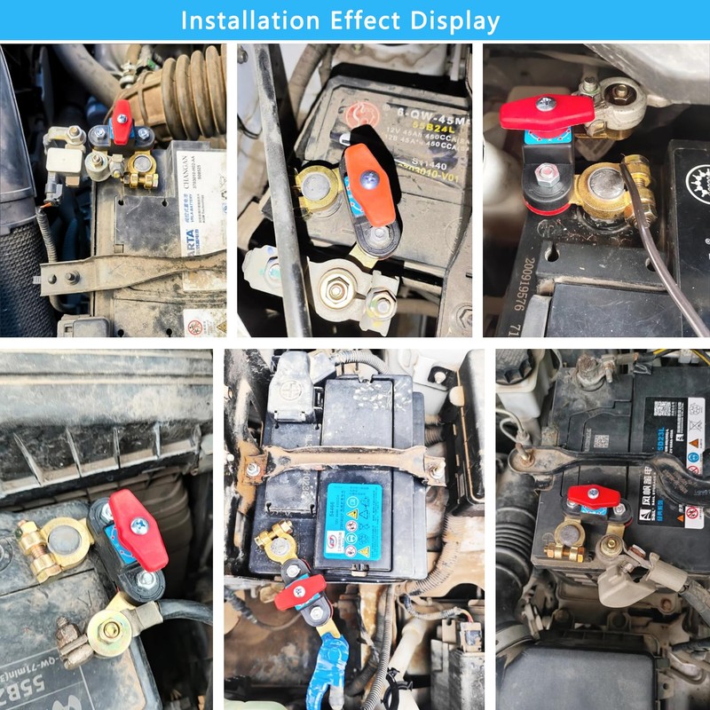 Battery Disconnect Switch 12V Heavy Duty, Adjustable Rotating Battery Cut