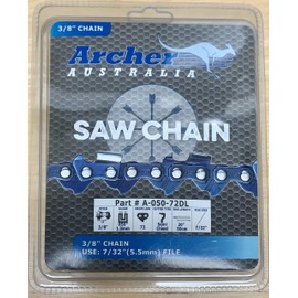 Archer 20" Chainsaw Chain Semi-Chisel 3/8-050-72DL Husky Stihl replaces 72LGX072G