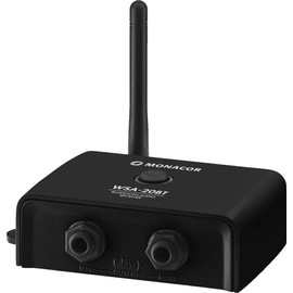 MONACOR WSA-20BT Bluetooth Audio Receiver for Music Playback from Mobile Playback Devices - Black