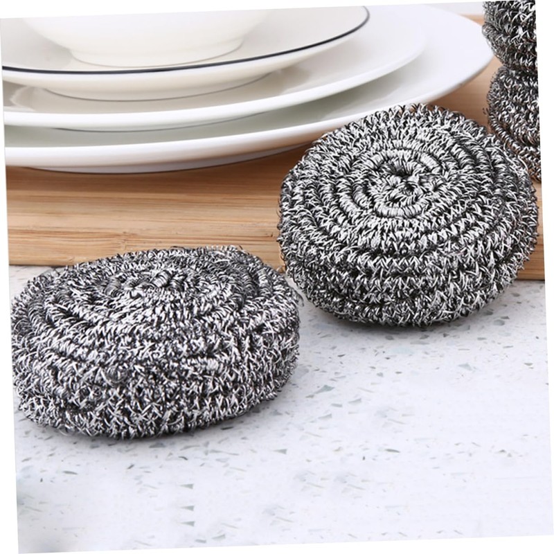 GRIRIW Stainless Steel Dish Sponges 6 Pack Dish Washing Sponges