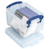 Really Useful Plastic Storage Box 0.3 Litre Clear (Pack of