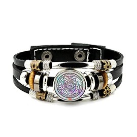 Cioaqpyirow The Seals of Seven Archangels Bracelet Religious Talisman Bracelet Amulet Jewelry Christening Bangle (A1, 2CM)