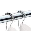 24pcs Shower Curtain Hooks Chrome Stainless Steel Metal Rust Free
