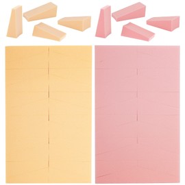 Sibba Pack of 48 Powder Puffs Small Makeup Sponge Blender Wedge Shape Foundation Applicator Kit Reusable Non-Latex Face Cleanser Cosmetic Sponges for Face Cream / Nails