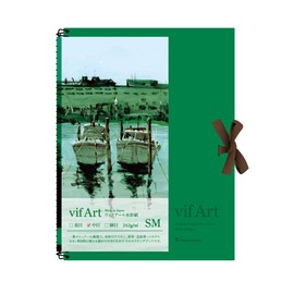 Maruman S21VA vifArt Watercolor Paper Sketchpad, SM, Medium Grain, 15 Sheets