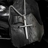 Cross Necklace for Men, Speroto Silver Mens Necklace with Cross