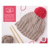 House of Crafts Soft Warm Knitted Pompom Hat Craft Kit,
