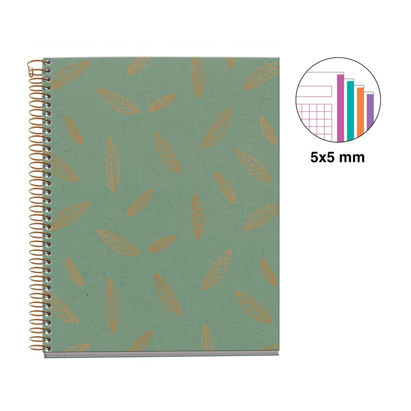 Miquelrius - Notebook A5 (148 x 210 mm), squared 5