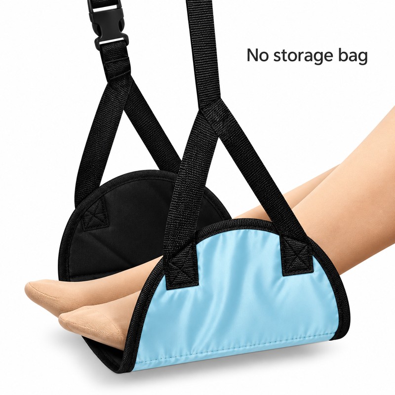 Adjustable Airplane Footrest for Comfortable Travel – Portable Dacron Foot