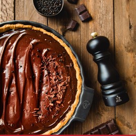 Peugeot - Appolia Tart Pan - Ceramic Pie Dish with Handles - Slate, 11.75 x 1.5 inches