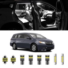 AWALITED 18pcs Odyssey Interior LED Lights Kit Super Bright LED Map Dome Light Bulbs for 2011 2012 2013 2014 2015 2016 2017 Honda Odyssey All Models