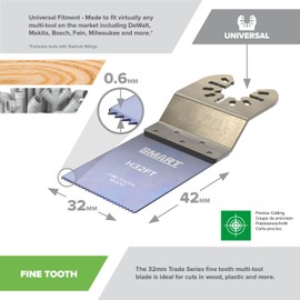 Smart H63FT10 Trade 63mm Fine Tooth Multi-Tool Saw Blades - Pack of 10