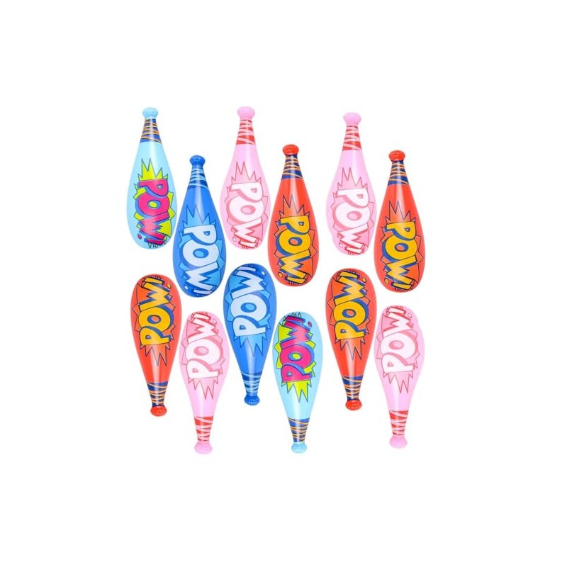 Rhode Island Novelty 20 Inch POW Bat Inflates, Pack of