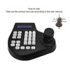 PTZ Pan Tilt Keyboard Controller Analog Coaxial Dome Camera Controller
