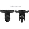 Alomejor 2pcs A52 Travel Suitcase Wheel Trolley Wheel Luggage Wheel