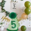 HODIHIWI Dinosaur 5th Birthday Hat Green Dino Theme First Party