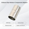 Polished Stainless Steel 2.125'' ID to 2.125'' ID Exhaust Adapter,Exhaust