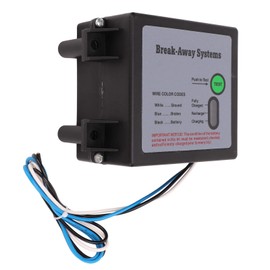 Trailer Electric Brakes Breakaway Kit 12V LED Test Break Away System Kit Universal for Vehicle