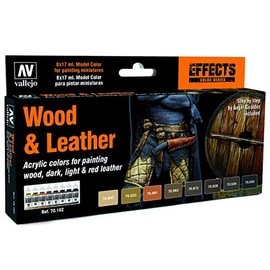 Vallejo Model Colour Effects Set 70182 Wood & Leather (8) by Angel Giraldez