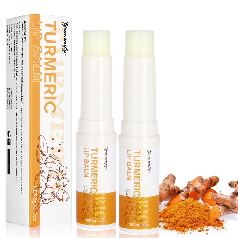 Turmeric Lip Balm for Smokers With Root Oil - Brightening