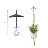 Alovexiong 4 Pack Carbon Steel Plasterboard Ceiling Hooks Spring Toggle