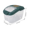 Rice Storage Box with Clear Cover Insect Proof Large Capacity