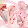 FULHANY Aesthetic Pencil Case - Pencil Case Girls 3 Compartments