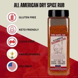 Pork Barrel BBQ All American Seasoning & Rub Catering, 623g