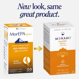 MINAM - Omega-3 Fish Oil - MorEPA Move + Curcumin - 60 softgels