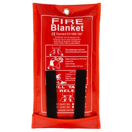 FLASLD Fire Blanket for People Emergency Fire Escape, Anti-interference Flame Retardant Safety Blanket for Home, School, Campfire, Barbecue, Car, Office, Warehouse (1.2m x 1.2m)