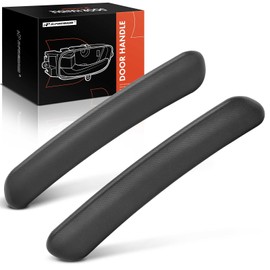 A-Premium Inside Interior Pull Door Handles Compatible with Mitsubishi Eclipse 2006-2012, Textured Black, 2-PC Set, Front Driver and Passenger Side, Replace# MN177391HA, 7221A070HA
