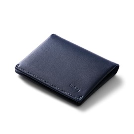 Bellroy Slim Sleeve, Slim Leather Wallet (Max. 8 Cards and Bills) - Navy